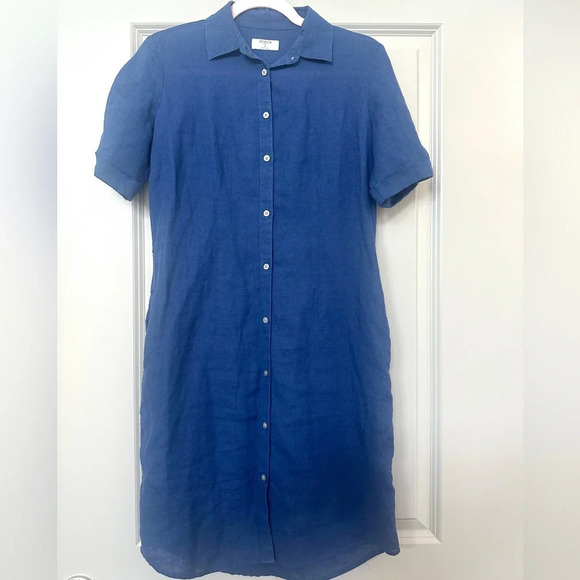 Untuckit Nancy Linen Nacy Shirtdress - Picture 1 of 5